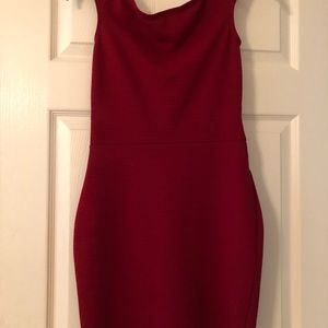 Burgundy dress